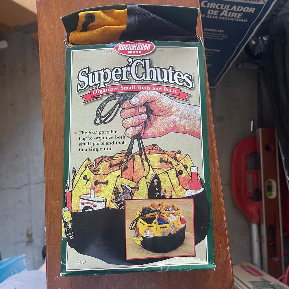 Vintage Bucket Boss Super Chutes Tool & Small Parts Organizer Bag #25005